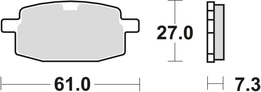 Trw bremsbelag mcb 590 brake pads organ. mcb 590