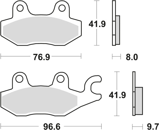Trw bremsbelag mcb 604 brake pads organ. mcb 604