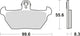 Trw remblokken mcb 621 brake pads organ. mcb 621