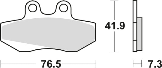 Trw bremsbelag mcb 629 brake pads organ. mcb 629