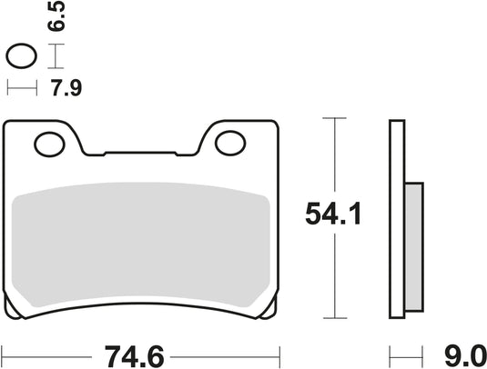 Trw bremsbelag mcb 642 brake pads organ. mcb 642