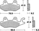 Trw remblokken mcb 663 brake pads organ. mcb 663