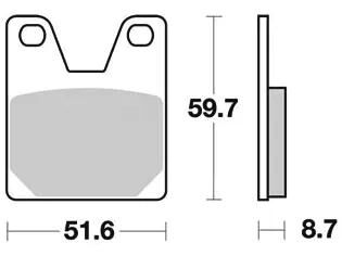 Trw bremsbelag mcb 702 brake pads organ. mcb 702
