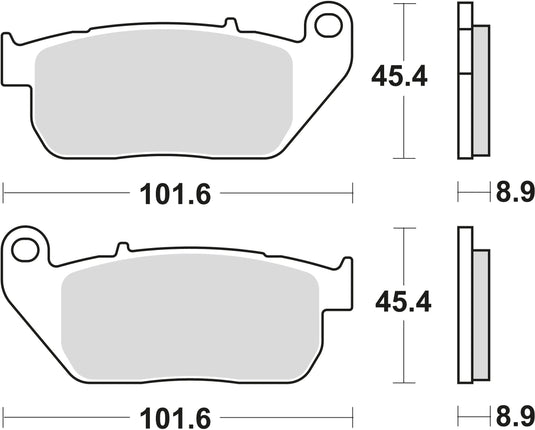 Trw bremsbelag mcb 753 brake pads sinter mcb 753 sv