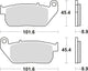 Trw remblokken mcb 753 brake pads sinter mcb 753 sv