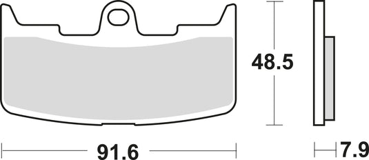 Trw bremsbelag mcb 747 brake pads sinter mcb 747 sv