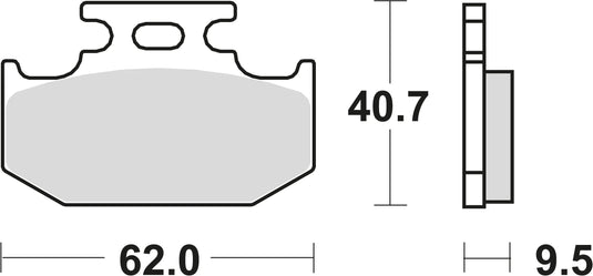Trw bremsbelag mcb 625 brake pads sinter mcb 625 si