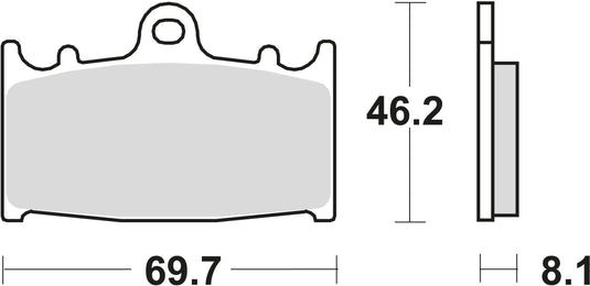 Trw bremsbelag mcb 602 brake pad mcb 602 crq hyper carbon racing