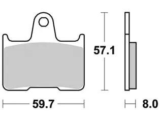 Trw bremsbelag mcb 691 brake pads sinter mcb 691 sh