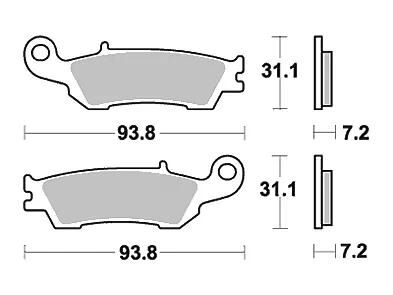Trw bremsbelag mcb 791 brake pads sinter mcb 791 si