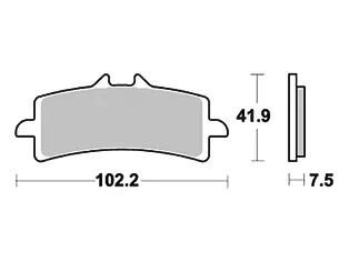 Trw remblokken mcb 792 brake pad mcb 792 sv sintered metal