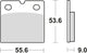 Trw remblokken mcb 19 brake pads sinter mcb 19 rq