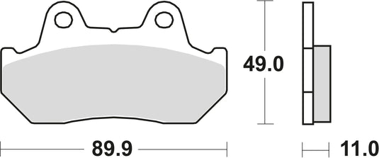 Trw bremsbelag mcb 512 brake pads sinter mcb 512 sv