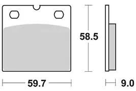 Trw bremsbelag mcb 533 brake pads sinter mcb 533 sv