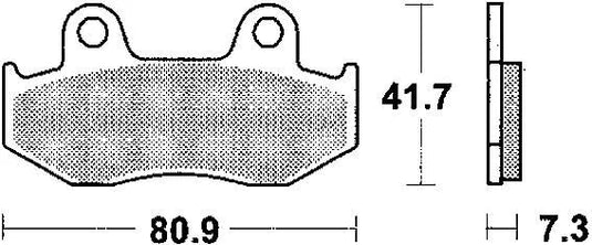 Trw bremsbelag mcb 534 brake pads sinter mcb 534 si