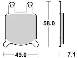 Trw bremsbelag mcb 536 brake pads organ. mcb 536