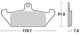 Trw remblokken mcb 563 brake pads organ. mcb 563