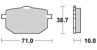 Trw bremsbelag mcb 568 brake pads organ. mcb 568