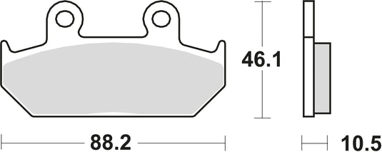 Trw bremsbelag mcb 624 brake pads sinter mcb 624 sv