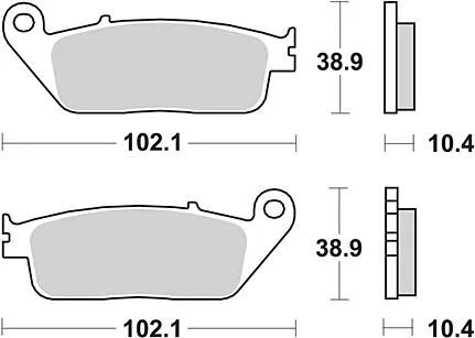 Trw bremsbelag mcb 631 brake pads sinter mcb 631 sh