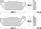 Trw remblokken mcb 631 brake pads sinter mcb 631 sh