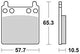 Trw remblokken mcb 63 brake pads organ. mcb 63