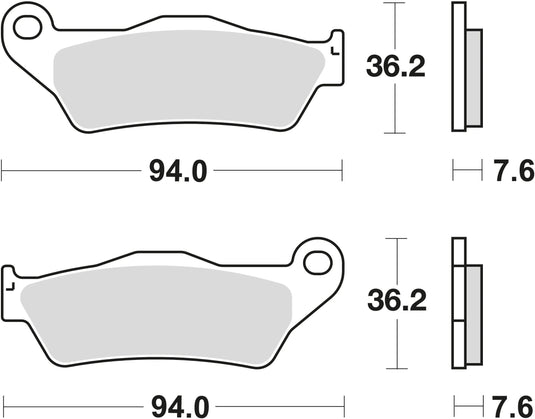 Trw bremsbelag mcb 648 brake pads sinter mcb 648 sv
