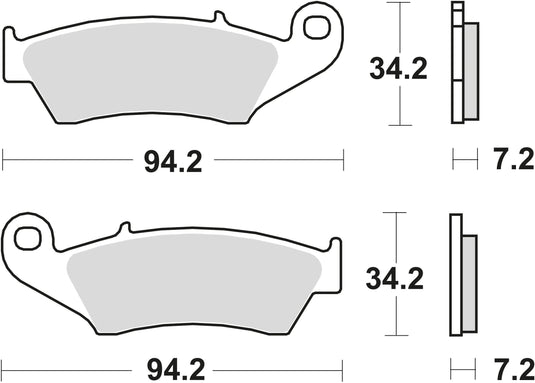 Trw bremsbelag mcb 669 brake pads sinter mcb 669 rsi