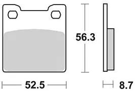 Trw bremsbelag mcb 678 brake pads sinter mcb 678 sh