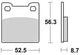 Trw remblokken mcb 678 brake pads sinter mcb 678 sh