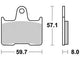 Trw remblokken mcb 691 brake pads organ. mcb 691