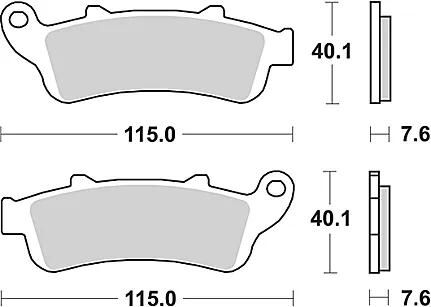 Trw bremsbelag mcb 692 brake pads sinter mcb 692 sv
