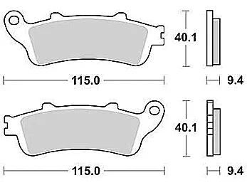 Trw bremsbelag mcb 693 brake pads organ. mcb 693