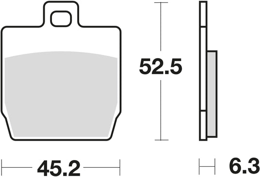 Trw remblokken mcb 701 brake pads organ. mcb 701