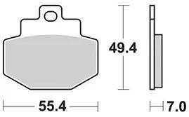 Trw bremsbelag mcb 727 brake pads organ. mcb 727