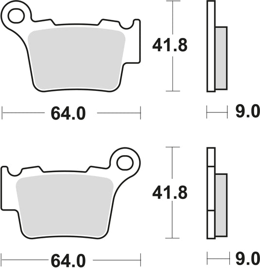 Trw bremsbelag mcb 743 brake pads sinter mcb 743 rsi