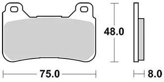 Trw bremsbelag mcb 755 brake pads sinter mcb 755 sv