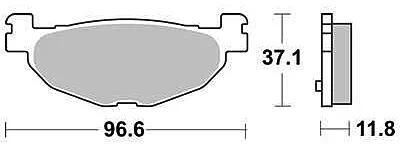Trw bremsbelag mcb 768 brake pads organ. mcb 768