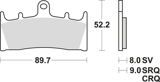 Trw bremsbelag mcb 659 brake pads sinter mcb 659 trq