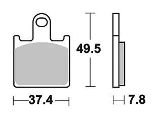 Trw bremsbelag mcb 789 brake pads sinter mcb 789 trq