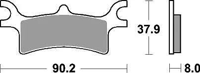 Trw bremsbelag mcb 798 brake pads sinter mcb 798 si