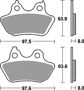 Trw bremsbelag mcb 799 brake pads sinter mcb 799 sh