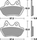 Trw remblokken mcb 799 brake pads sinter mcb 799 sh