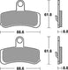 Trw remblokken mcb 813 brake pads sinter mcb 813 sv