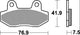 Trw remblokken mcb 822 brake pads organ. mcb 822