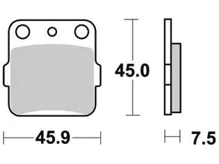 Trw bremsbelag mcb 561 brake pads organ. mcb561