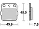 Trw remblokken mcb 561 brake pads organ. mcb561