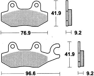 Trw bremsbelag mcb 663 brake pads organ. mcb663ec