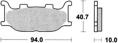 Trw bremsbelag mcb 666 brake pads sinter mcb666srm