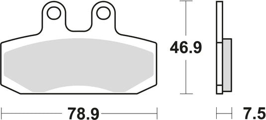 Trw remblokken mcb 673 brake pads organ. mcb673ec
